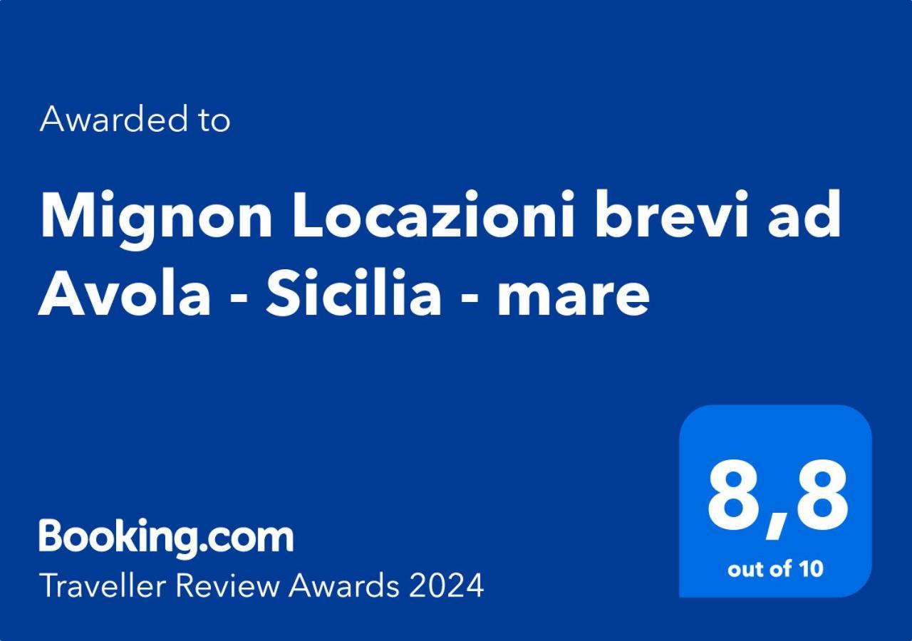 Mignon Locazioni Brevi Ad Avola - Sicilia - Mare Apartment Ngoại thất bức ảnh
