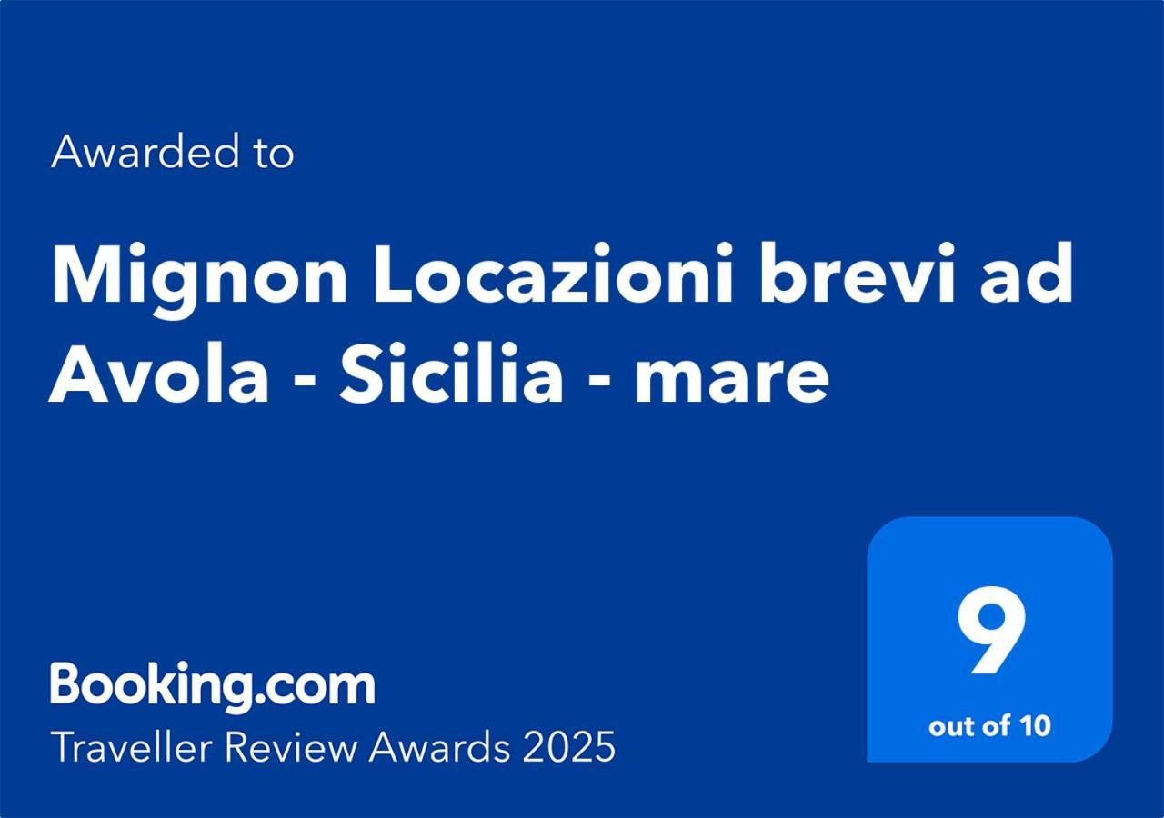 Mignon Locazioni Brevi Ad Avola - Sicilia - Mare Apartment Ngoại thất bức ảnh